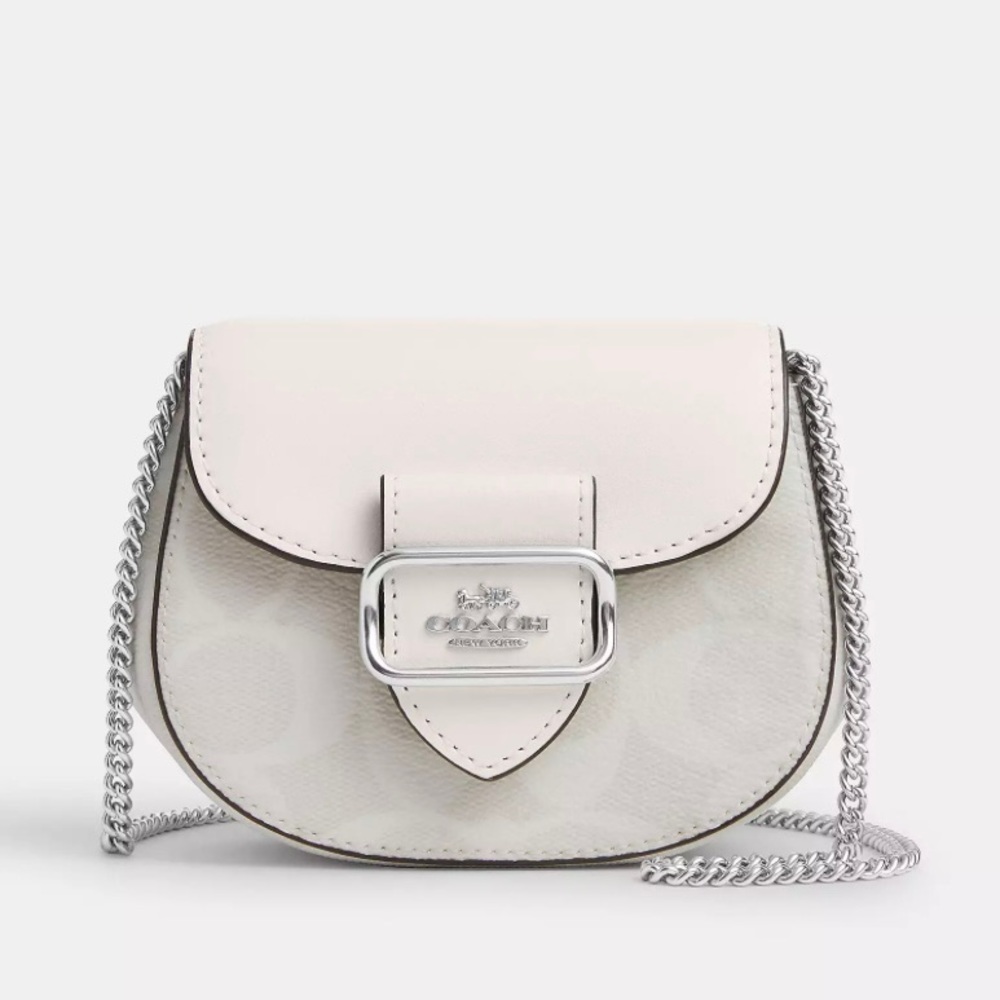 Coach purse•crossover bag•small purse•white bag•leather purse•mini bag•deal•gift